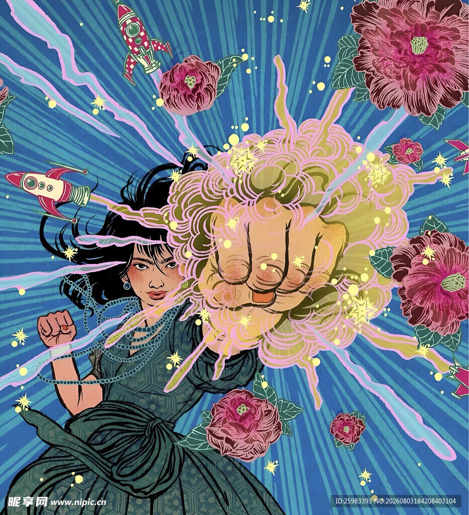 女侠插画