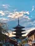 日本古寺宝塔美景