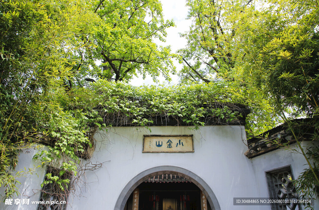 扬州瘦西湖景区庭院