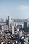 城市天际线新旧建筑交织