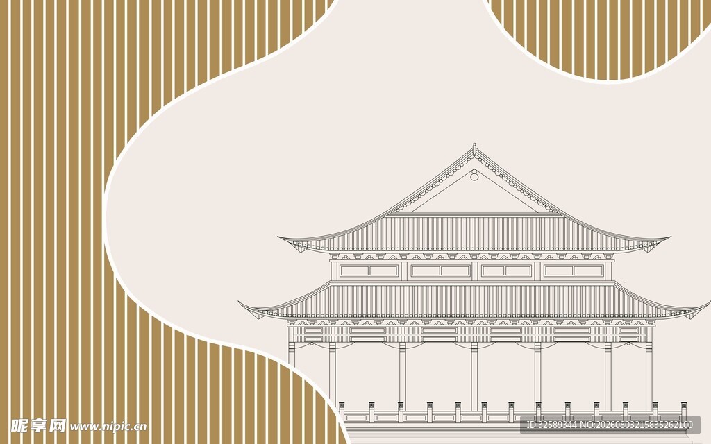 中式古建筑图案设计元素