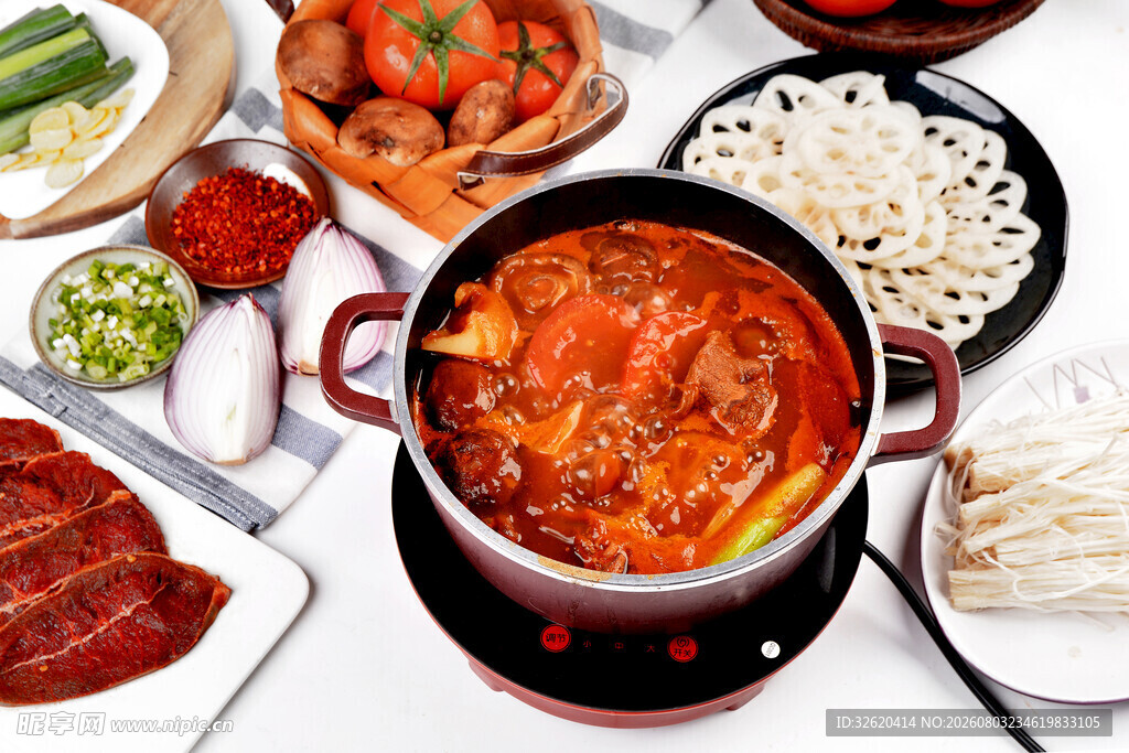 丰盛火锅食材