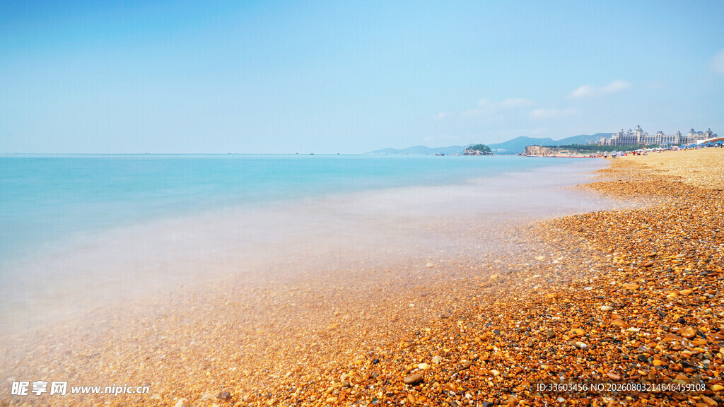 美丽海滨沙滩景色