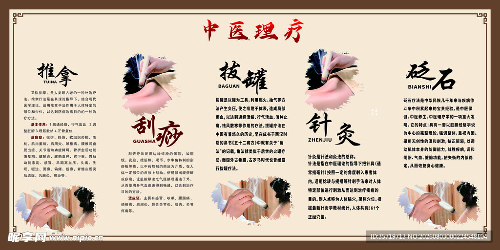 中医理疗项目介绍海报