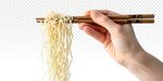 手持筷子面条