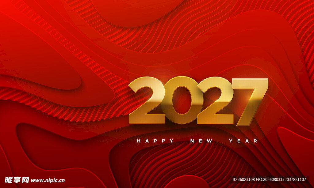 2027红色背景