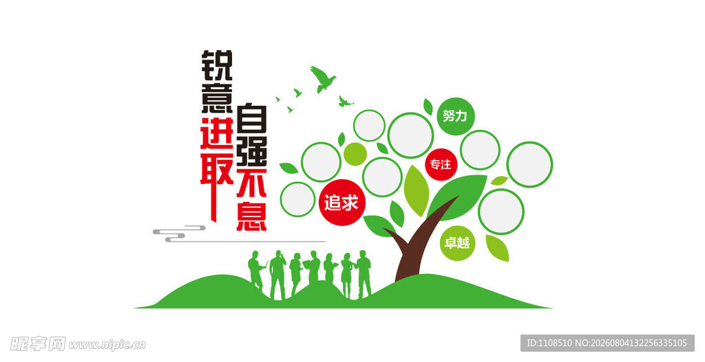 成长树相片墙