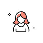 简约女性头像图标