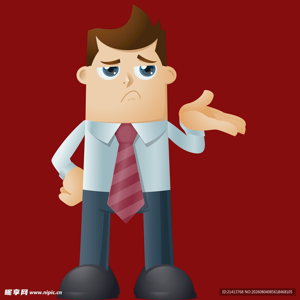 愤怒男士手势示意