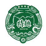 绿色中式特邀徽章设计