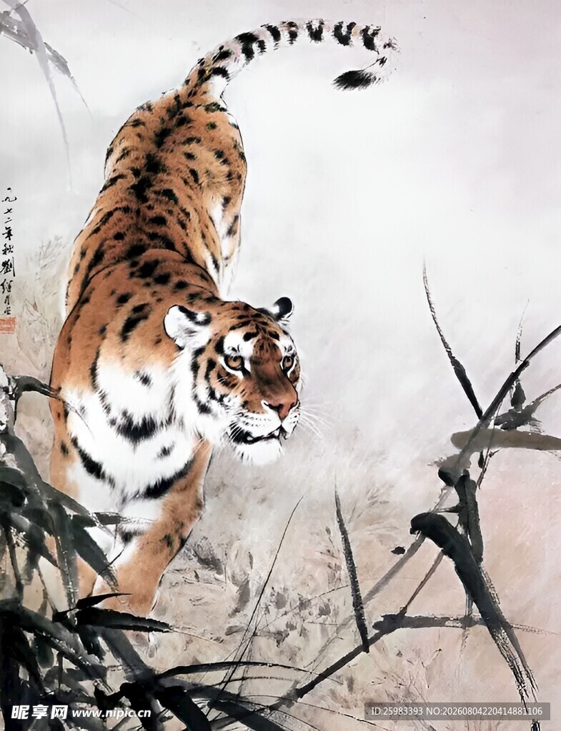 猛虎下山图