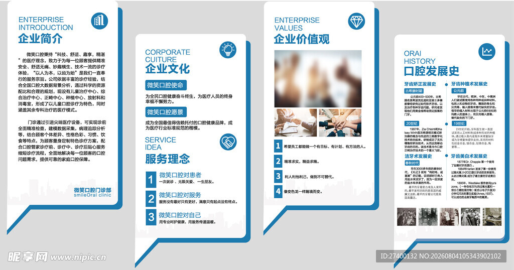 企业信息展示四格图文
