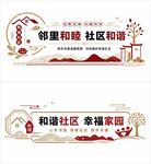 和谐社区文化墙