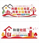 和谐社区文化墙