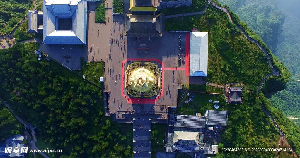 峨眉山鸟瞰图 