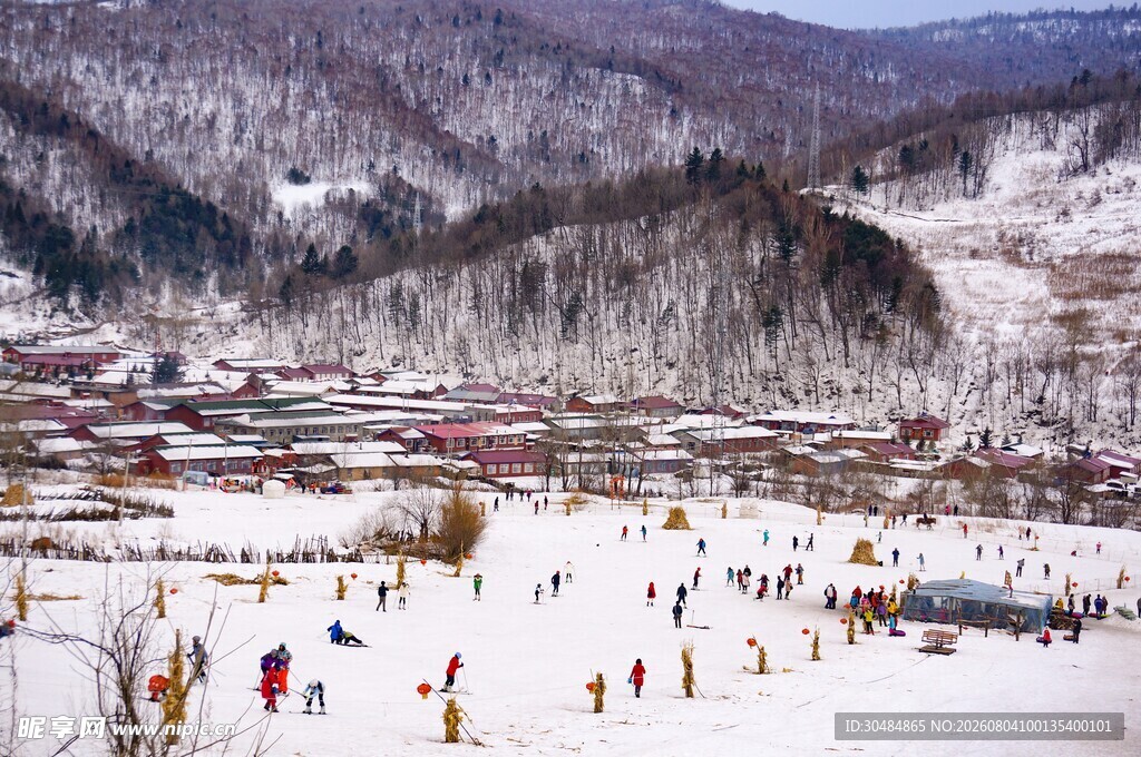 长白山雪景