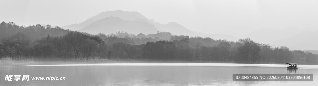 宁静西湖山水景