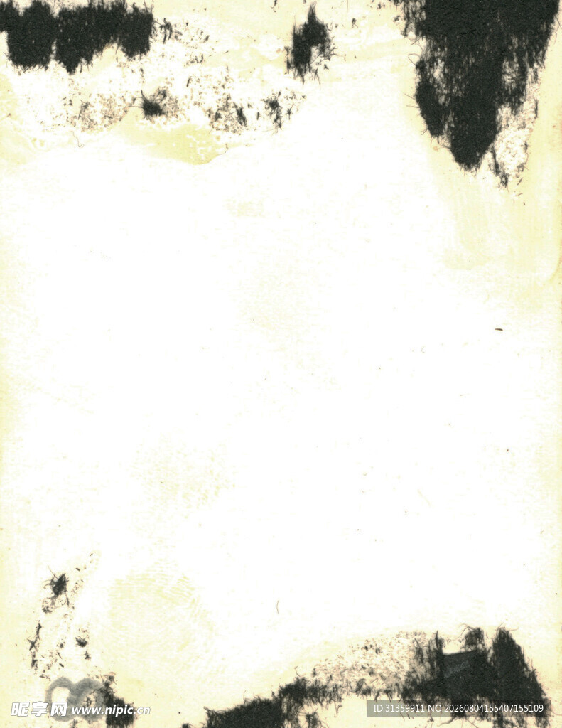 水墨抽象画黑白意境美