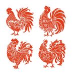 公鸡剪纸