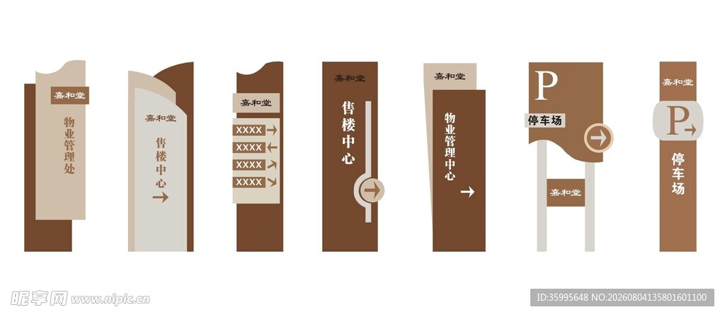 物业导视标识设计指示牌
