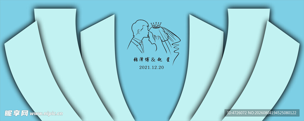 简约婚礼设计图案展示