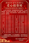 爱心物资捐赠榜