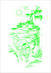 中国 古典羊 山水间的童趣场景