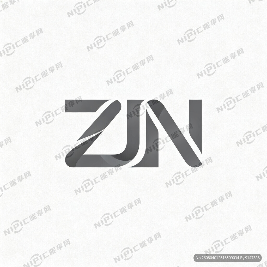 请用“ZJN”三个字母设计成一