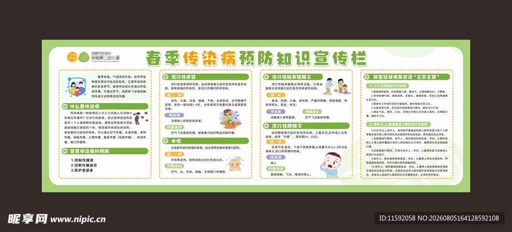 春季传染病海报