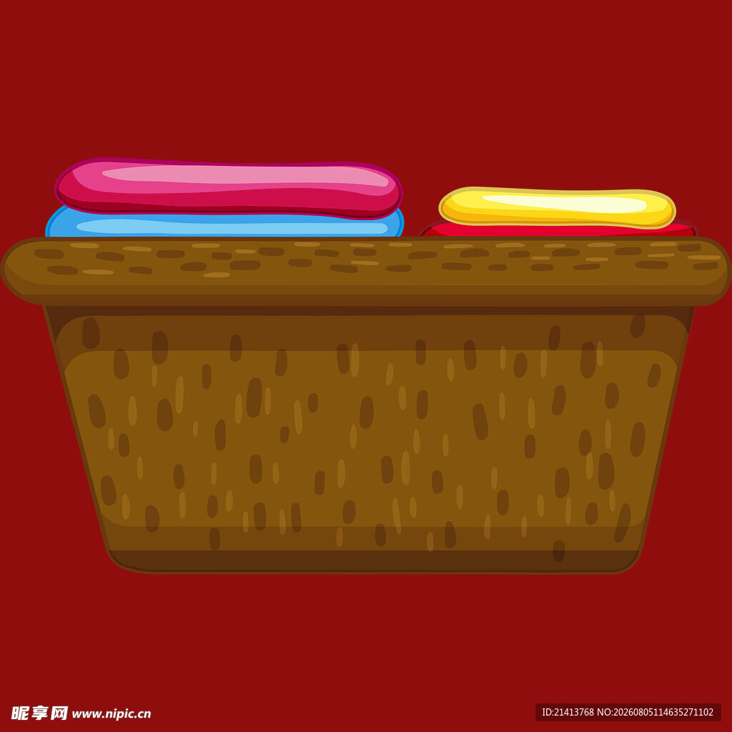 篮子里的多彩物品
