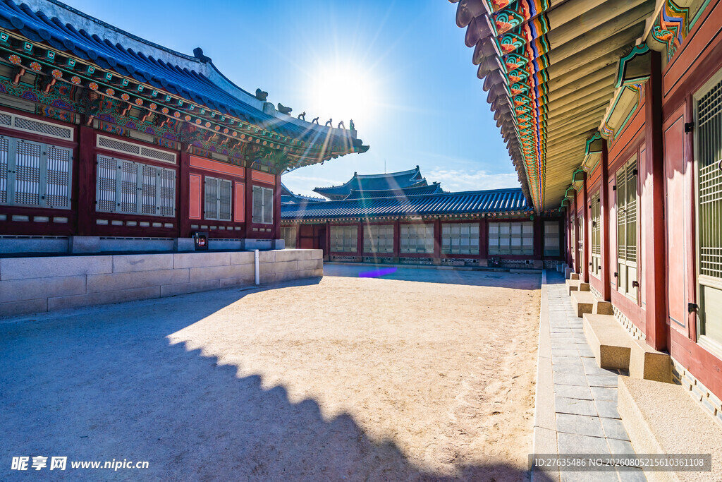 中式古建筑庭院景观