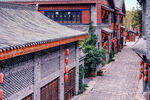 古巷中式建筑街景风貌