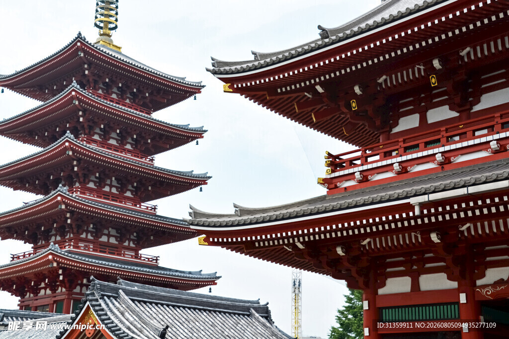 日本传统古建筑景观