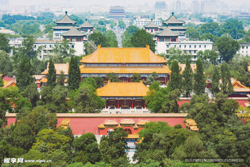 北京中式古建筑风景