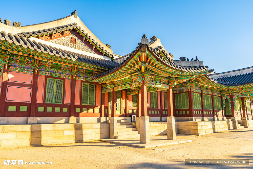 韩国传统宫殿建筑景观