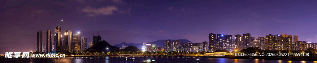 城市夜景璀璨灯光秀