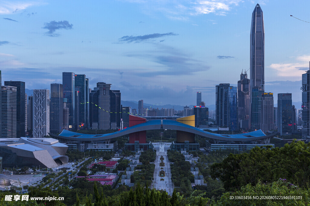 深圳城市天际线壮丽景观
