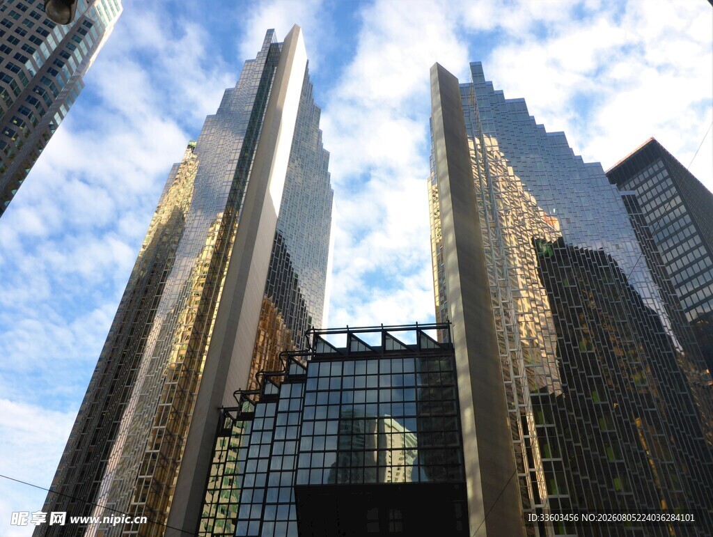 都市摩天大楼景观