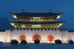 韩国景福宫夜景