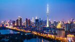 上海璀璨夜景城市天际线