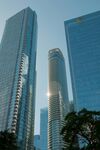 都市摩天大楼建筑群景观