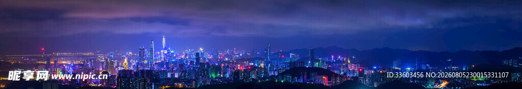城市璀璨夜景