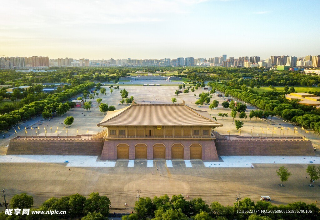 西安大明宫壮丽建筑景观