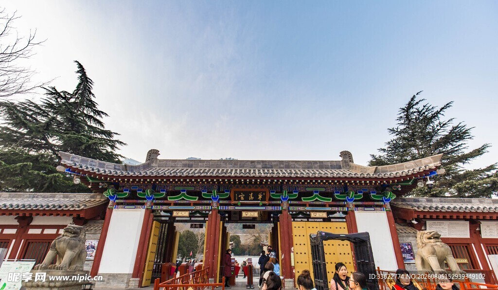 中式传统建筑大门景观
