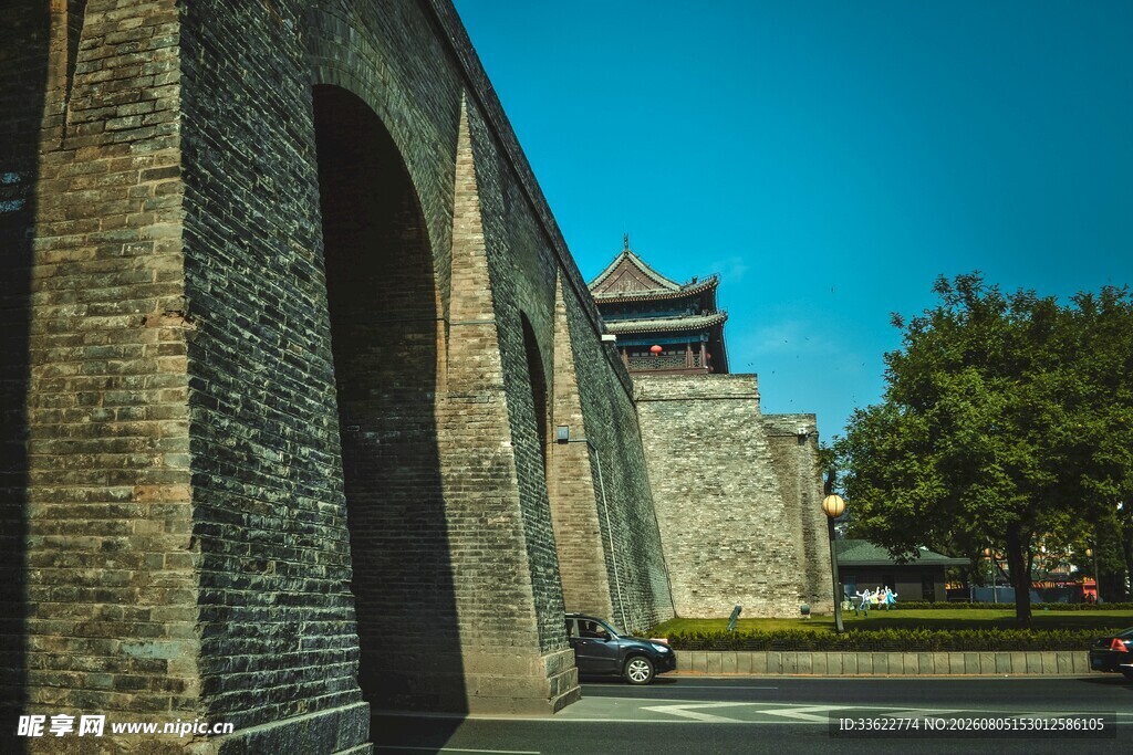 古城墙建筑风景