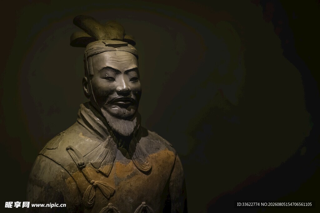 秦代兵马俑武士像