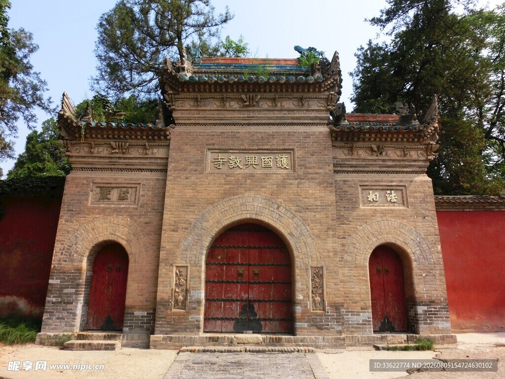 中式古典牌坊建筑景观