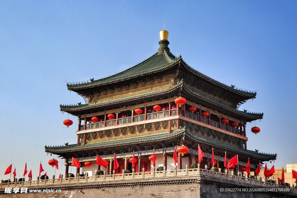 西安钟楼风采