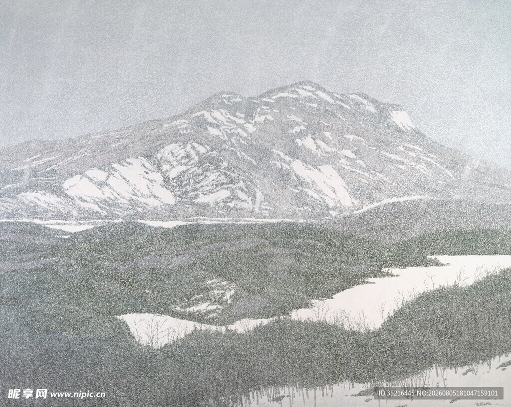冬日雪山风景