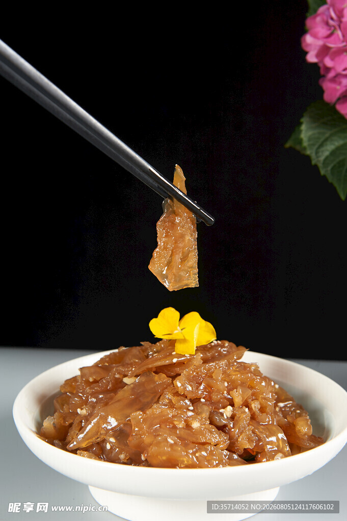 美味海蜇特写